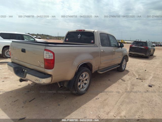 5TBET34106S517332 - 2006 TOYOTA TUNDRA DOUBLE CAB SR5 Gold photo 4