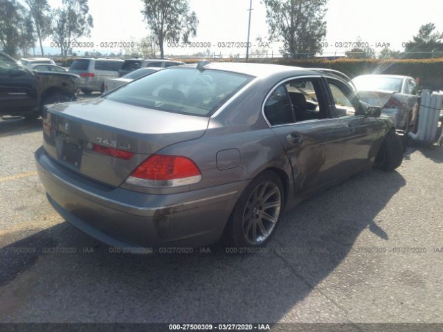 WBAGN635X4DS52747 - 2004 BMW 745 LI Gray photo 4