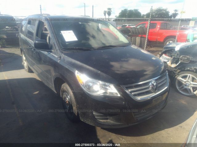 2V4RW3DG6BR643451 - 2011 VOLKSWAGEN ROUTAN SE Black photo 1