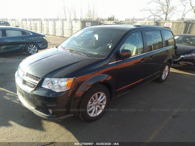 2C4RDGCG1KR765434 - 2019 DODGE GRAND CARAVAN SXT Black photo 2