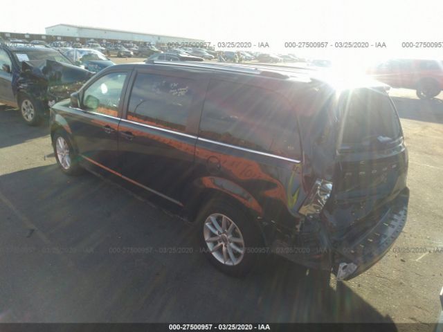 2C4RDGCG1KR765434 - 2019 DODGE GRAND CARAVAN SXT Black photo 3