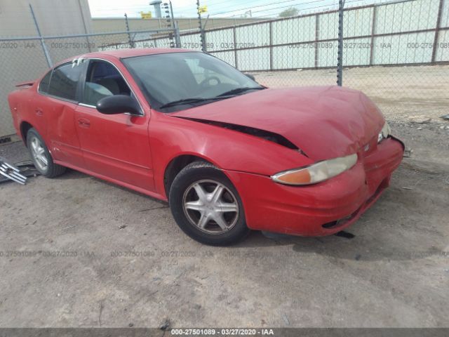 1G3NL52F94C170518 - 2004 OLDSMOBILE ALERO GL Red photo 1