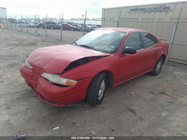 1G3NL52F94C170518 - 2004 OLDSMOBILE ALERO GL Red photo 2