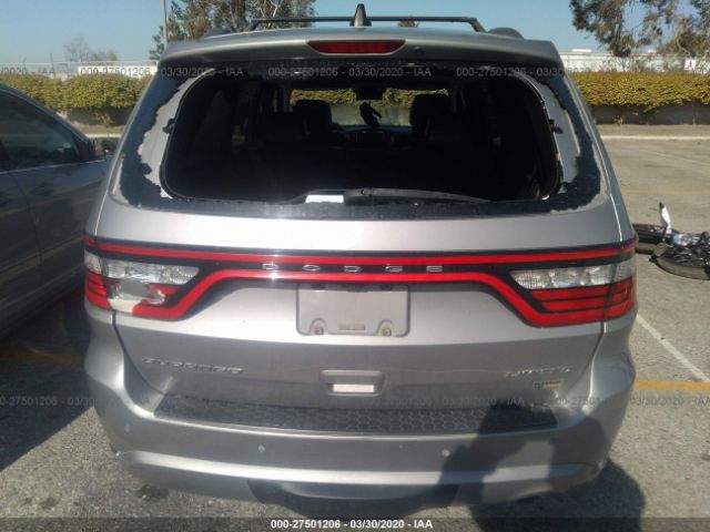 1C4RDHDG0EC537569 - 2014 DODGE DURANGO LIMITED Gray photo 6