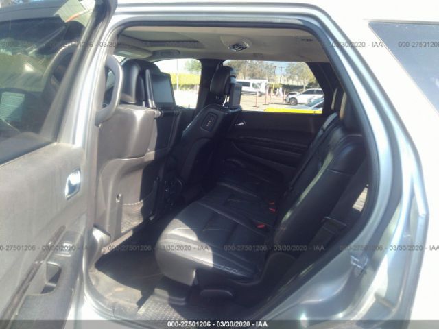 1C4RDHDG0EC537569 - 2014 DODGE DURANGO LIMITED Gray photo 8