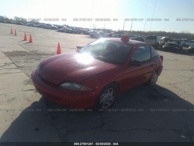 1G1JC1241VM116995 - 1997 CHEVROLET CAVALIER RS Red photo 2