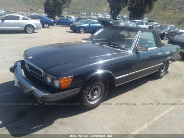 WDBBA45A3EA000315 - 1984 MERCEDES-BENZ 380 SL Blue photo 2