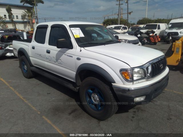 5TEGN92N64Z338585 - 2004 TOYOTA TACOMA DOUBLE CAB PRERUNNER White photo 1