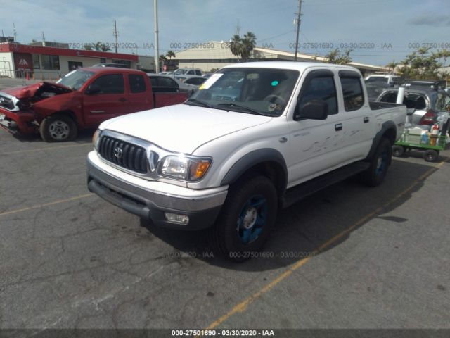 5TEGN92N64Z338585 - 2004 TOYOTA TACOMA DOUBLE CAB PRERUNNER White photo 2