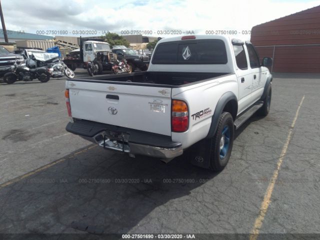 5TEGN92N64Z338585 - 2004 TOYOTA TACOMA DOUBLE CAB PRERUNNER White photo 4