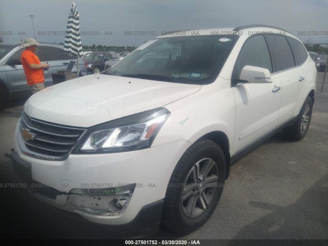 1GNKVGKD8FJ201822 - 2015 CHEVROLET TRAVERSE LT White photo 2