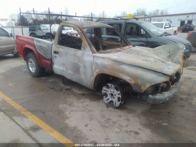 1D7FL16X93S159688 - 2003 DODGE DAKOTA SXT Red photo 1