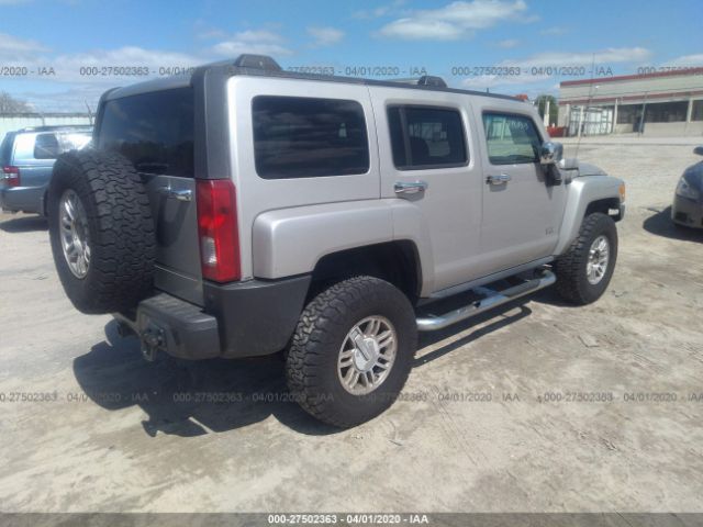 5GTDN136868292184 - 2006 HUMMER H3  Silver photo 4