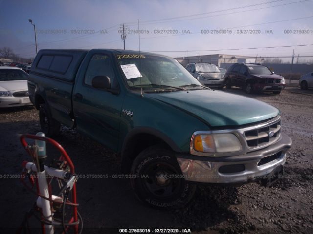 1FTDF18W8VNA61251 - 1997 FORD F150  Green photo 1