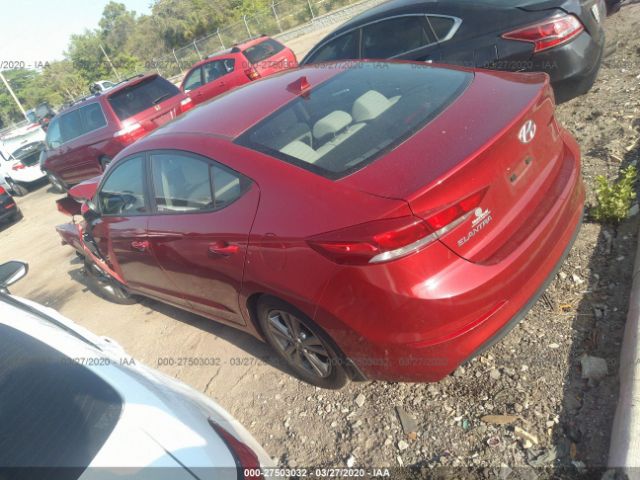 KMHD84LF9HU275335 - 2017 HYUNDAI ELANTRA SE/VALUE/LIMITED Red photo 3