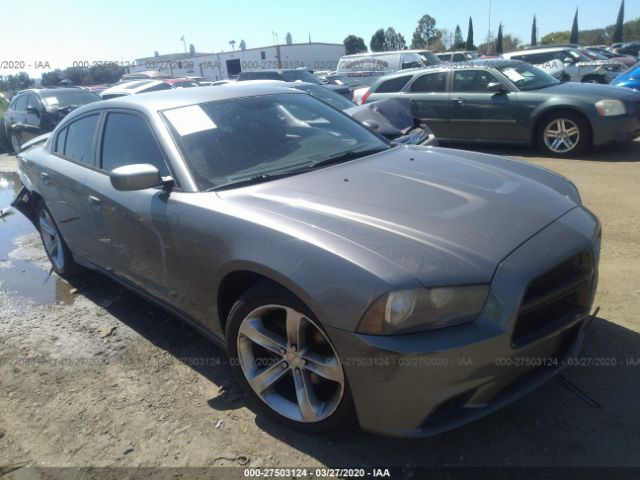 2B3CL3CG2BH587185 - 2011 DODGE CHARGER  Gray photo 1