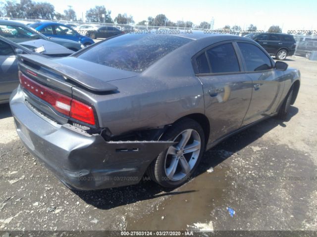 2B3CL3CG2BH587185 - 2011 DODGE CHARGER  Gray photo 4