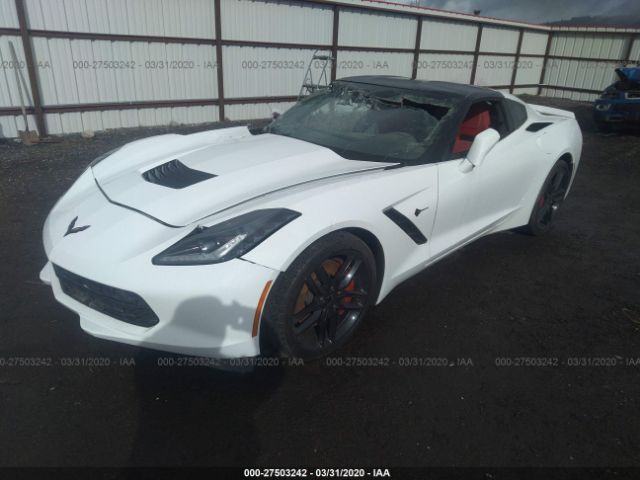 1G1YH2D75G5109882 - 2016 CHEVROLET CORVETTE STINGRAY/1LT/Z51 White photo 2