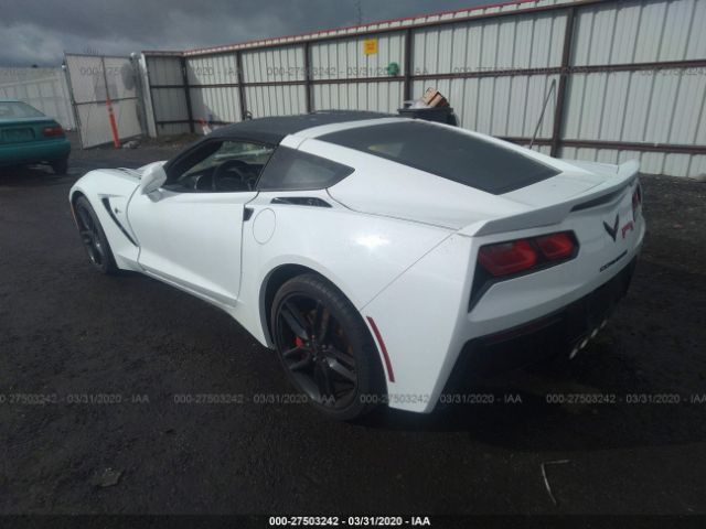 1G1YH2D75G5109882 - 2016 CHEVROLET CORVETTE STINGRAY/1LT/Z51 White photo 3