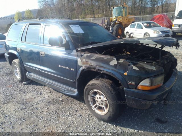 1B4HS28Z7YF152195 - 2000 DODGE DURANGO  Dark Blue photo 1