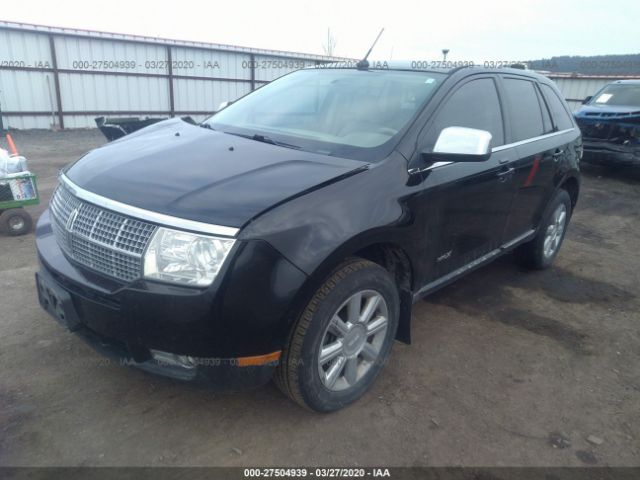 2LMDU88C47BJ18757 - 2007 LINCOLN MKX  Black photo 2