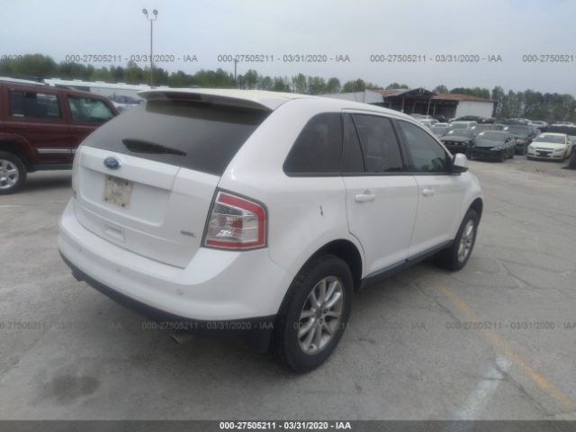 2FMDK3JC2ABA40324 - 2010 FORD EDGE SEL White photo 4