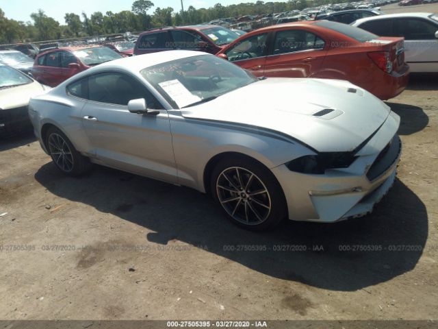 1FA6P8TH2K5200380 - 2019 FORD MUSTANG  Silver photo 1