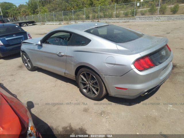 1FA6P8TH2K5200380 - 2019 FORD MUSTANG  Silver photo 3