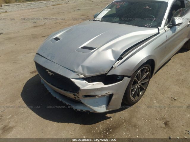 1FA6P8TH2K5200380 - 2019 FORD MUSTANG  Silver photo 6