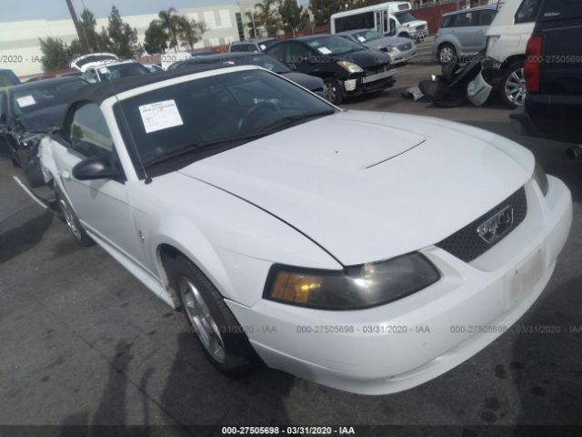 1FAFP44463F445425 - 2003 FORD MUSTANG  White photo 1