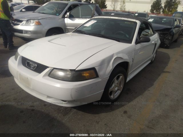 1FAFP44463F445425 - 2003 FORD MUSTANG  White photo 2