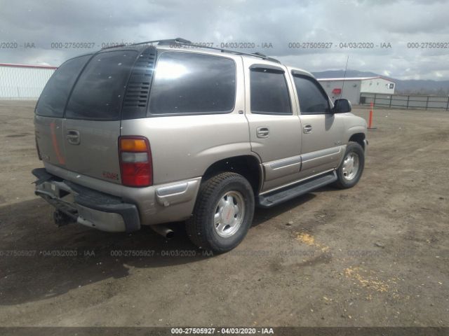 1GKEK13T2YJ160550 - 2000 GMC YUKON  Champagne photo 4