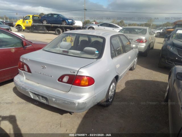 1NXBR18EXXZ219289 - 1999 TOYOTA COROLLA VE/CE/LE 银色 照片 4