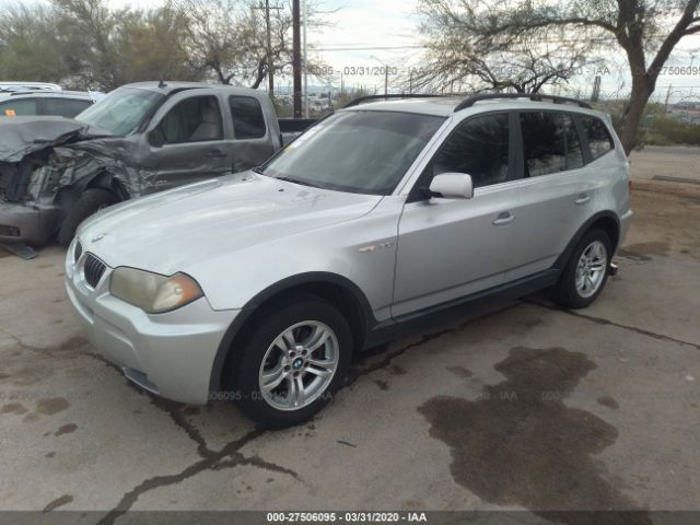 WBXPA93416WG82736 - 2006 BMW X3 3.0I Silver photo 2