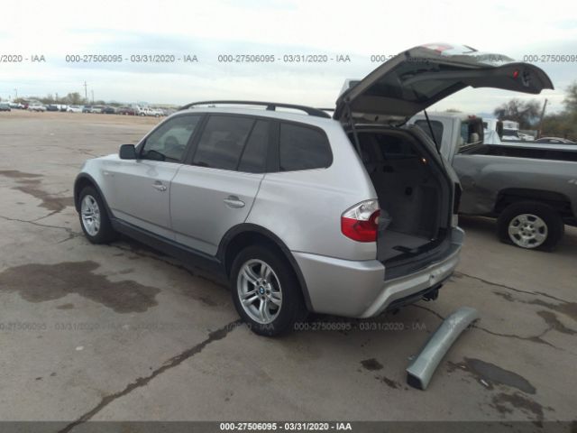 WBXPA93416WG82736 - 2006 BMW X3 3.0I Silver photo 3