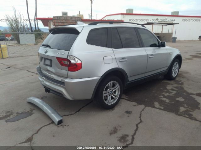 WBXPA93416WG82736 - 2006 BMW X3 3.0I Silver photo 4