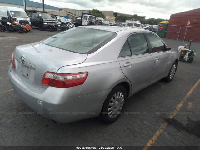 4T1BE46K27U189730 - 2007 TOYOTA CAMRY CE/LE/XLE/SE Silver photo 4
