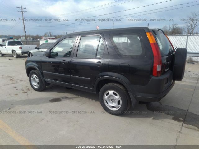 JHLRD68434C001401 - 2004 HONDA CR-V LX Black photo 3