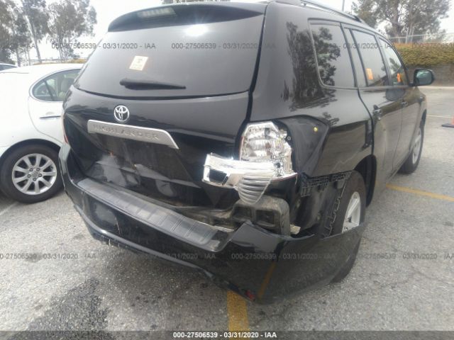 5TDZK3EH2AS003689 - 2010 TOYOTA HIGHLANDER  Black photo 6