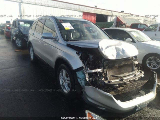 JHLRE4H77BC034751 - 2011 HONDA CR-V EXL Silver photo 1