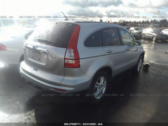 JHLRE4H77BC034751 - 2011 HONDA CR-V EXL Silver photo 4