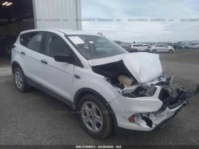 1FMCU0F70KUB38618 - 2019 FORD ESCAPE S White photo 1