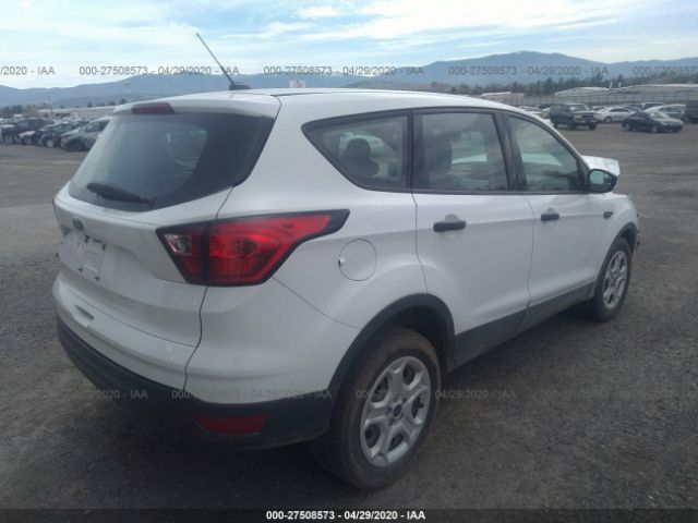 1FMCU0F70KUB38618 - 2019 FORD ESCAPE S White photo 4