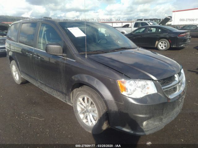 2C4RDGCG7KR683417 - 2019 DODGE GRAND CARAVAN SXT Gray photo 1