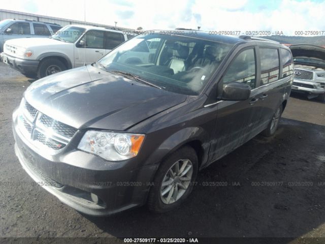 2C4RDGCG7KR683417 - 2019 DODGE GRAND CARAVAN SXT Gray photo 2