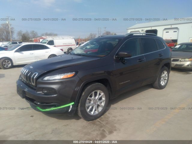 1C4PJMCB7FW513428 - 2015 JEEP CHEROKEE LATITUDE Gray photo 2