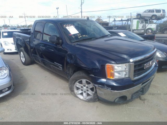 1GTSCVE02AZ262332 - 2010 GMC SIERRA C1500 SLE Blue photo 1