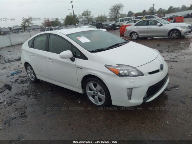 JTDKN3DU5C1548437 - 2012 TOYOTA PRIUS  White photo 1