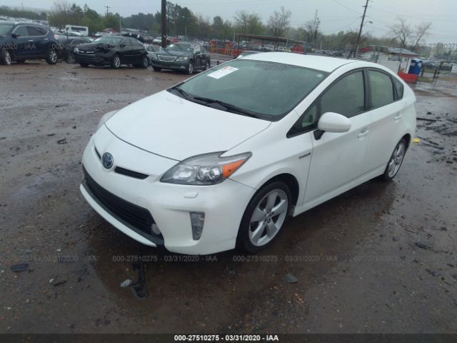 JTDKN3DU5C1548437 - 2012 TOYOTA PRIUS  White photo 2