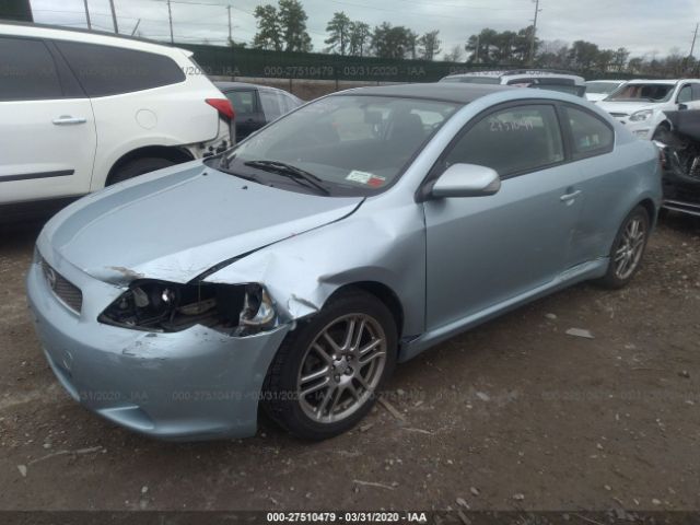 JTKDE177170165375 - 2007 TOYOTA SCION TC  Light Blue photo 2